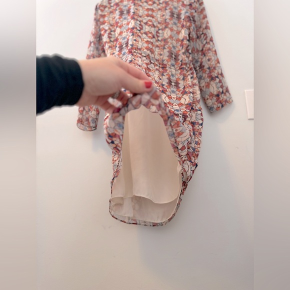 Waverly Grey Stained Glass Mini Wrap Dress - Size 2 - Picture 7 of 13